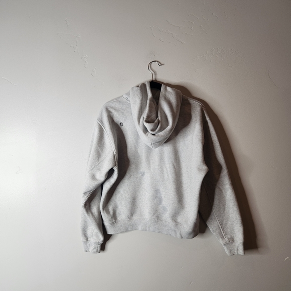 Figs Heather Grey Off-Shift Hoodie Sweatshirt Size Medium - Picture 2 of 8